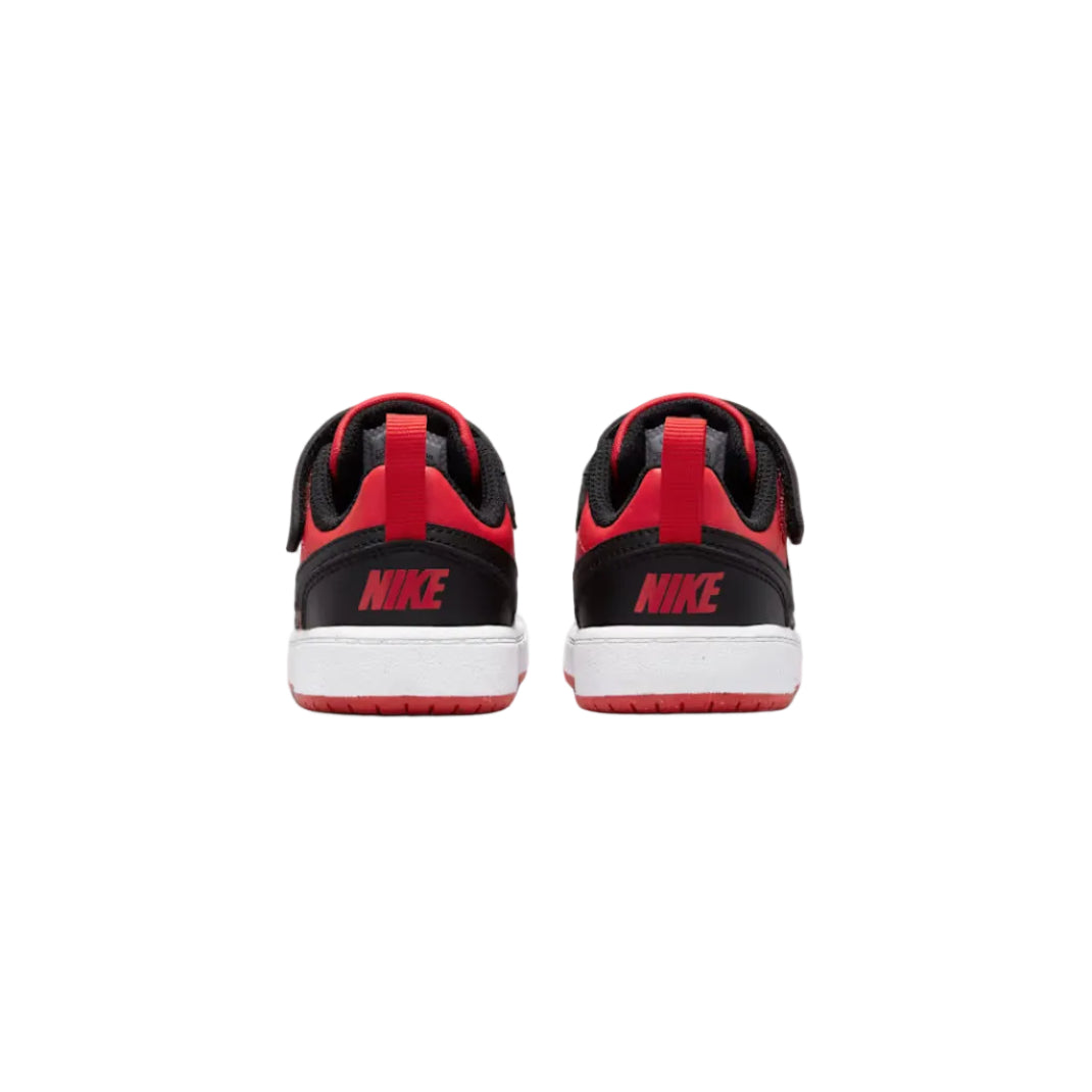 NIKE Court Borough Recraft Infant Low Shoe - University Red/White/Black