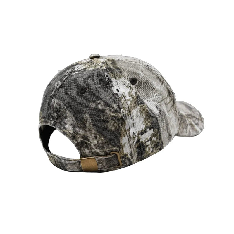 WNDRR STXR Distressed Strapback Cap - Camo