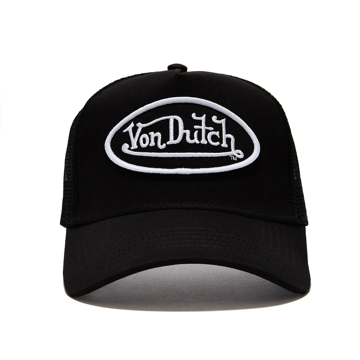 VON DUTCH Classic 51 Snapback Trucker Cap - Black/White