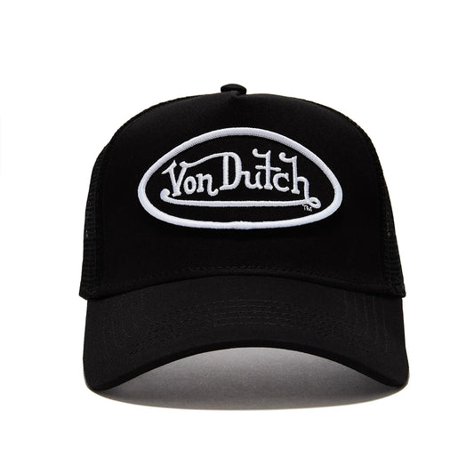 VON DUTCH Classic 51 Snapback Trucker Cap - Black/White