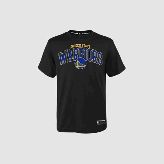 OUTER STUFF Golden State Warriors Arch Youth Tee - Black