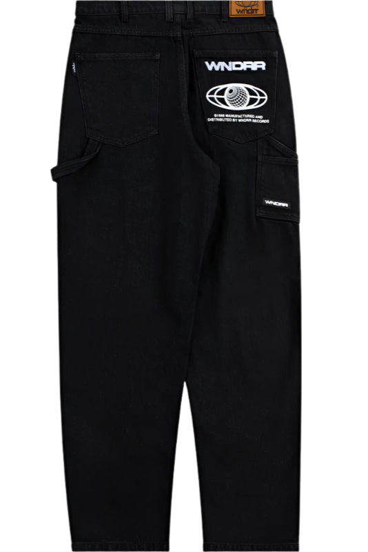 WNDRR Booster Carpenter Mens Jean - Washed Black