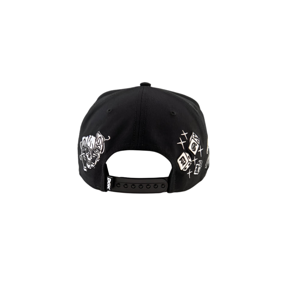 DGK Raise The Low Snapback Cap - Black