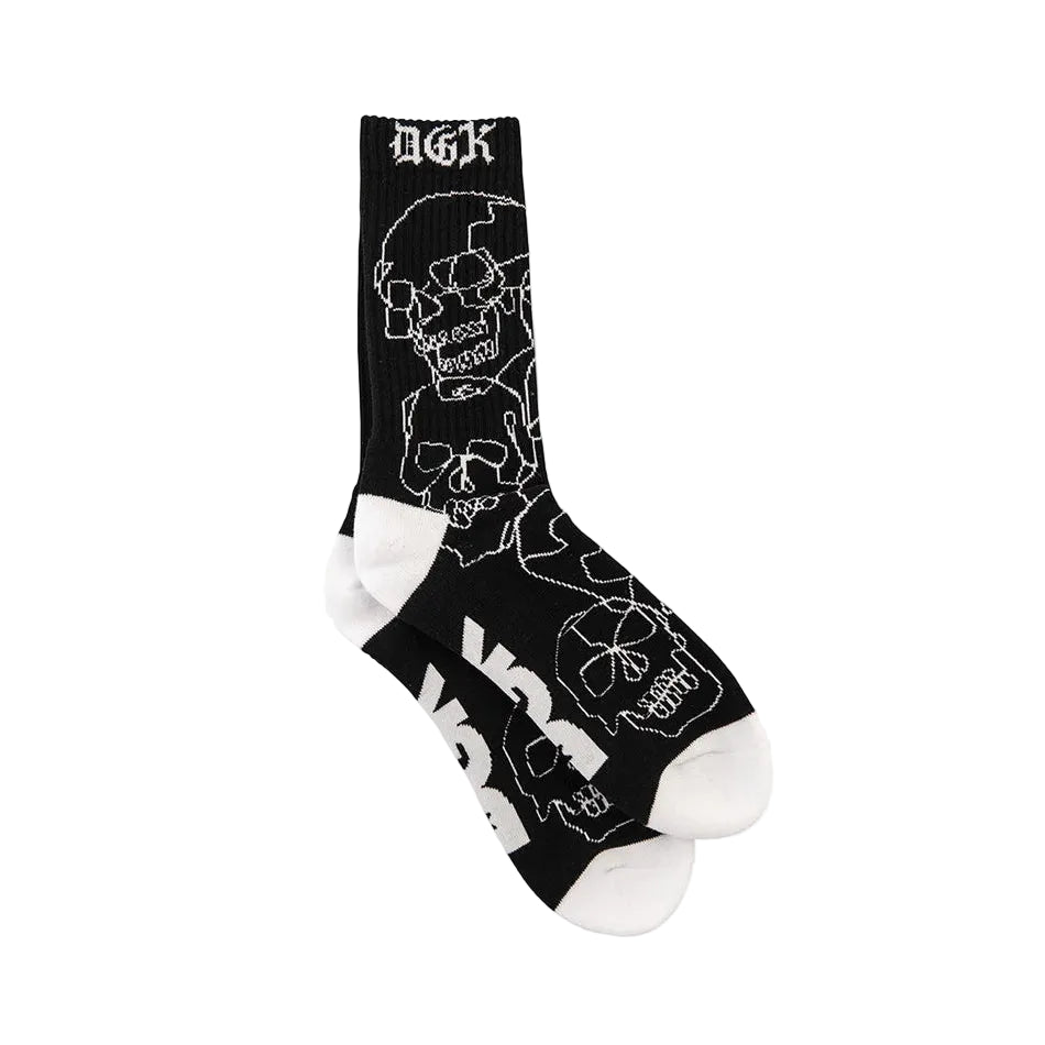 DGK Vault 1pk Crew Socks - Black