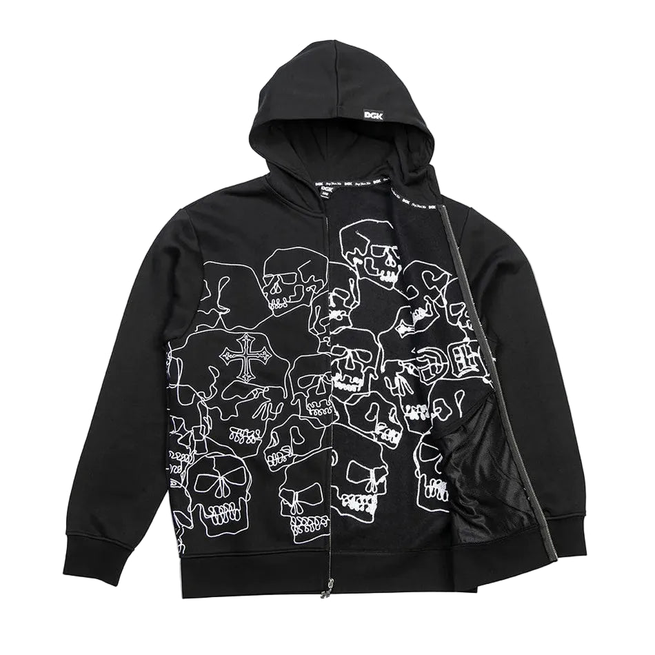 DGK Vault Zip Hoodie - Black