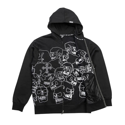 DGK Vault Zip Hoodie - Black