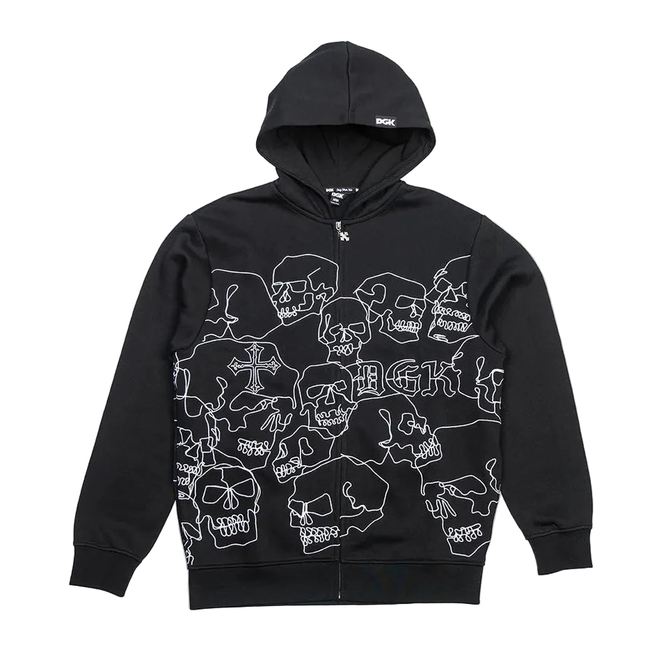DGK Vault Zip Hoodie - Black