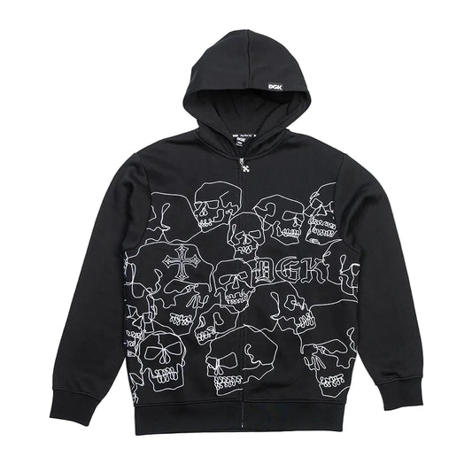 DGK Vault Zip Hoodie - Black