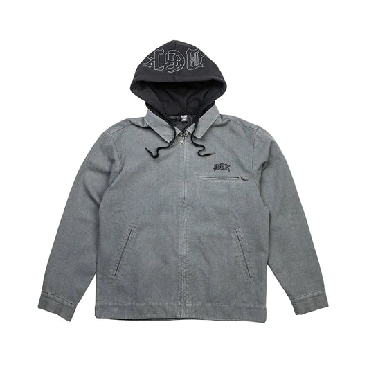 DGK Noble Hooded Work Jacket - Washed Black