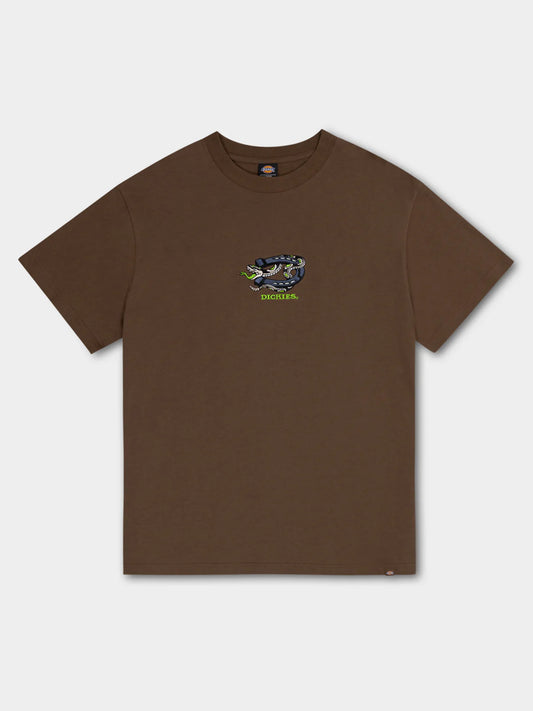 DICKIES Rattler 450 Mens Relaxed Fit Tee - Timber Brown