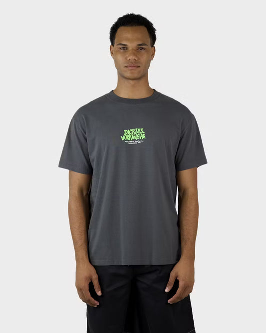 DICKIES Workwear 450 Mens Relaxed Fit Tee - Charcoal