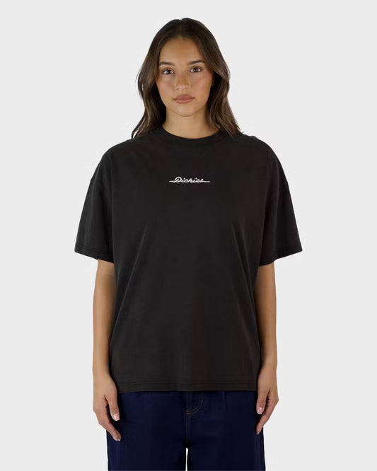 DICKIES 330 Horizon Oversized Womens Tee - Black Acid Wash