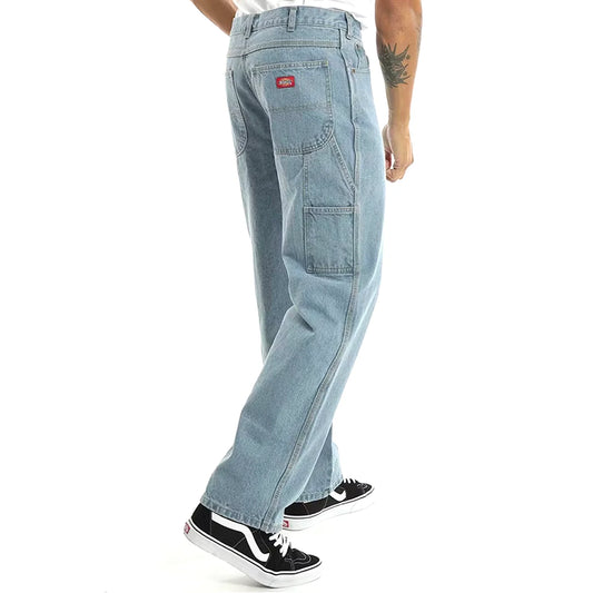 DICKIES 1994 Relaxed Straight Fit Carpenter Denim Jeans - Light Indigo