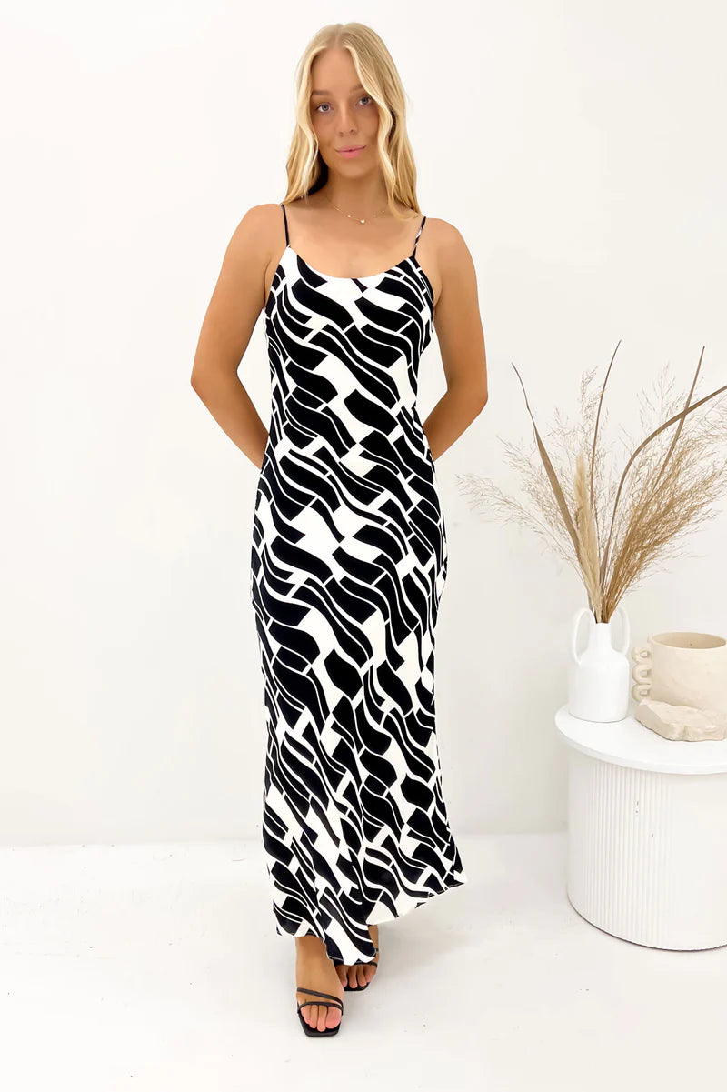 JORGE Estelle Womens Maxi Dress - Print