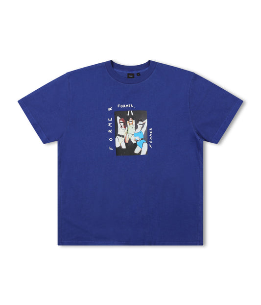 FORMER Girl Band Mens Tee - Deep Cobalt