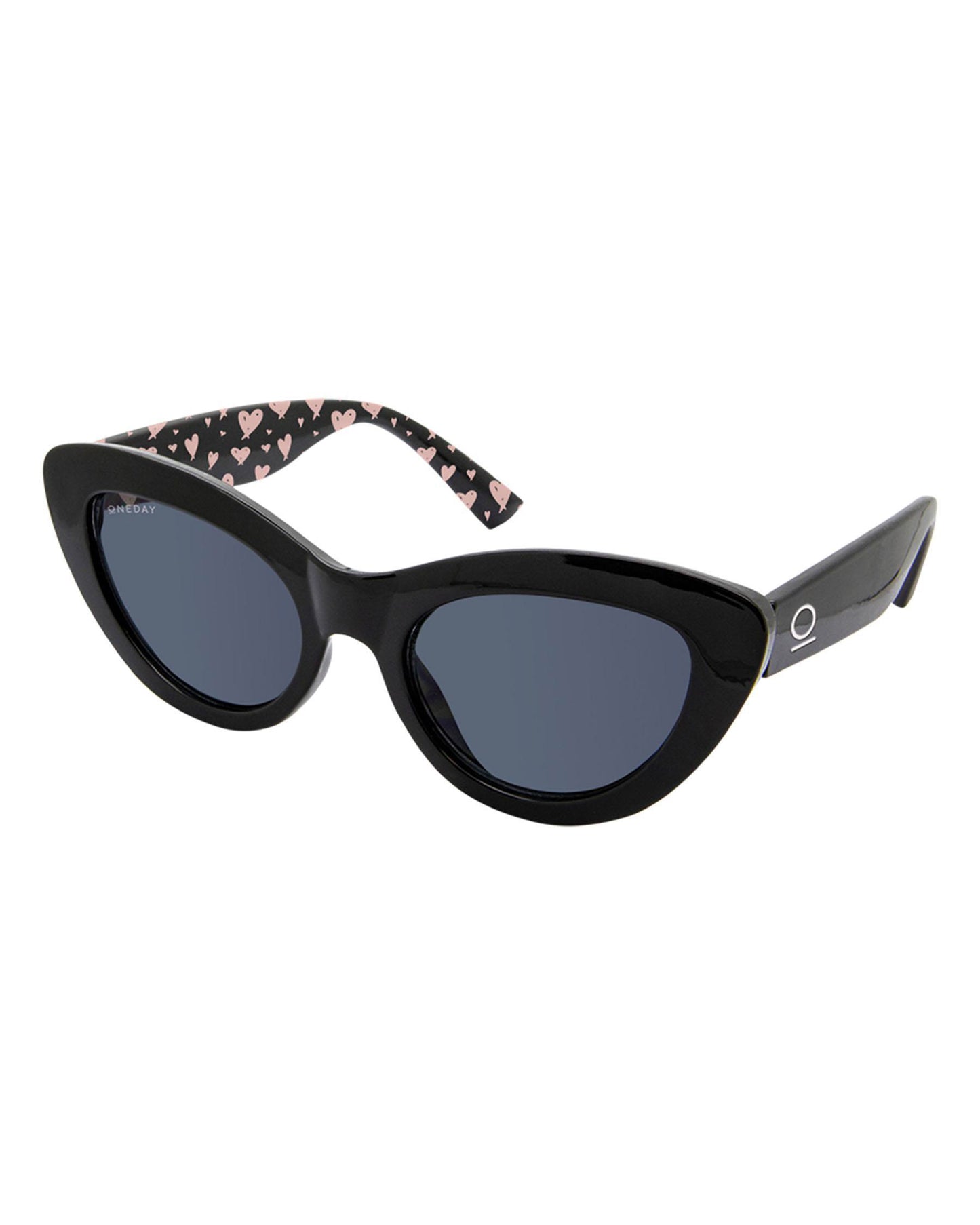 ONEDAY French Kiss Sunglasses - Black/Smoke
