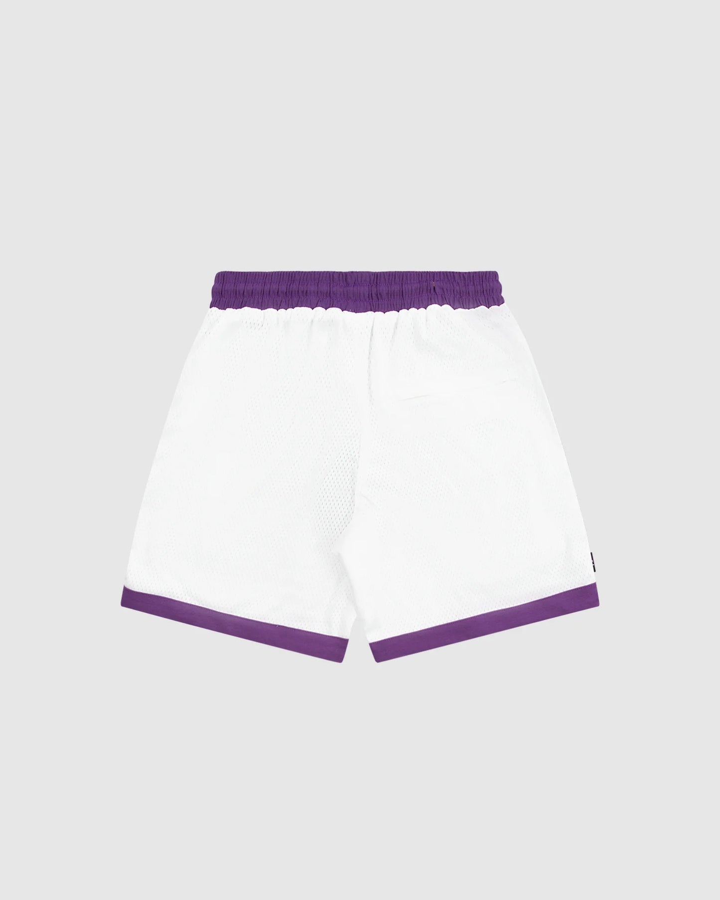 WNDRR Off Court Mens Elastic Waist Court Shorts - White/Purple