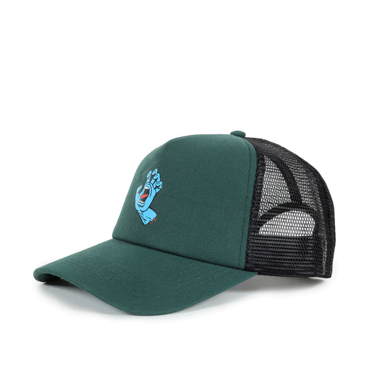 SANTA CRUZ Screaming Hand Snapback Trucker Cap - Dark Green