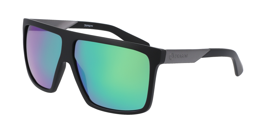 DRAGON Ultra Sunglasses - Matte Black/LL Green Ion - VENUE.