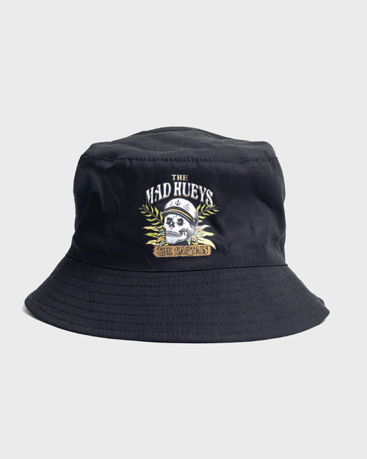 THE MAD HUEYS Shipwrecked Captain Youth Bucket Hat - Black