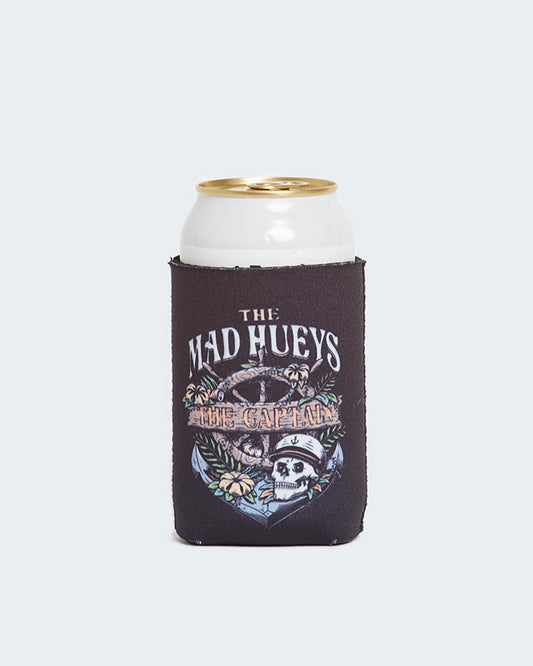 THE MAD HUEYS Shipwrecked Captain Stubbie Cooler - Black