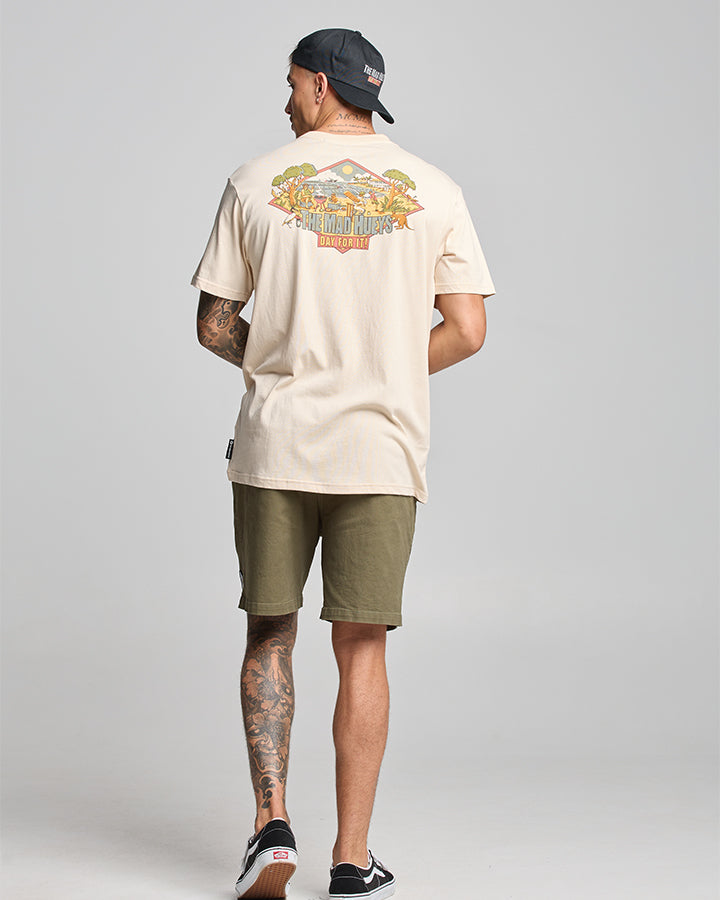 THE MAD HUEYS Day For It Mens Tee - Cement