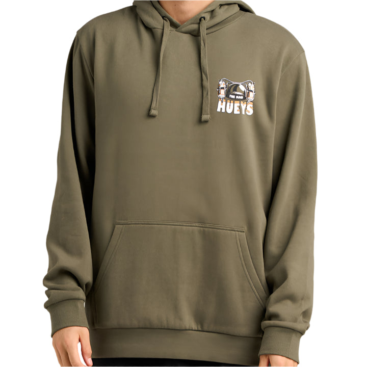 THE MAD HUEYS Beer To Beer Mens Hoodie - Olive