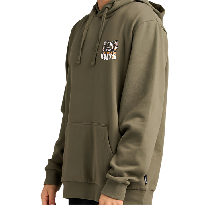 THE MAD HUEYS Beer To Beer Mens Hoodie - Olive