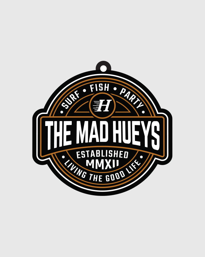THE MAD HUEYS Hueys Life Air Freshener - Black