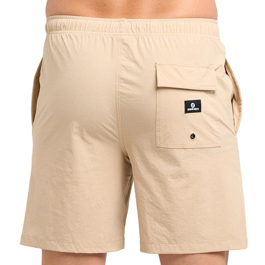 THE MAD HUEYS Freestyle 18" Volley Mens Short - Tan