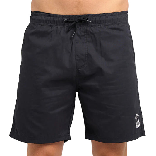 THE MAD HUEYS Anchor 18" Volley Mens Short - Black