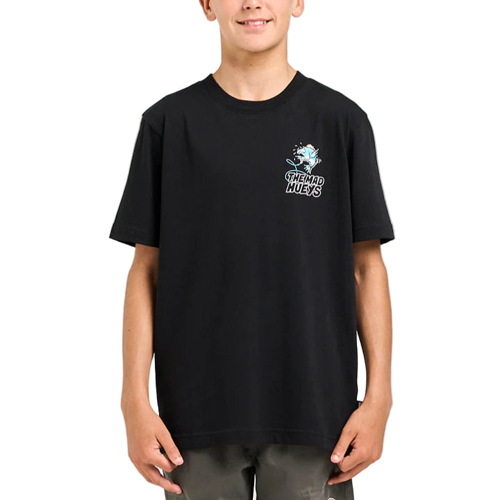 THE MAD HUEYS Great Shark Bite Youth Tee - Black