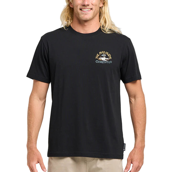 THE MAD HUEYS Cookedatoo Trio Mens Tee - Black