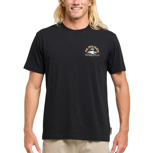 THE MAD HUEYS Cookedatoo Trio Mens Tee - Black