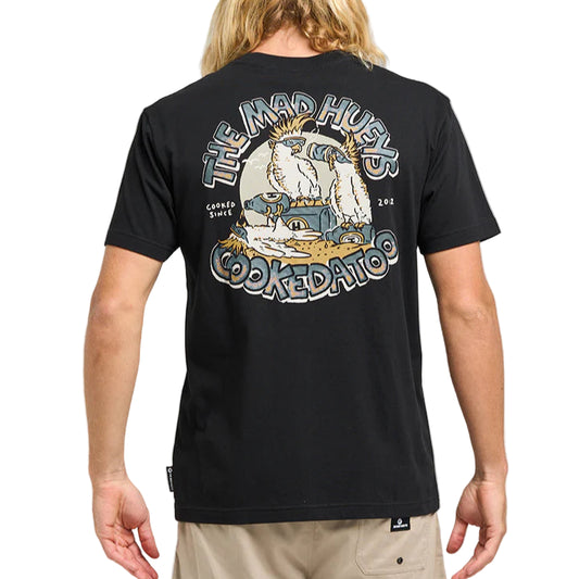 THE MAD HUEYS Cookedatoo Trio Mens Tee - Black