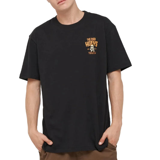 THE MAD HUEYS Caught Fk Skull Tee - Black