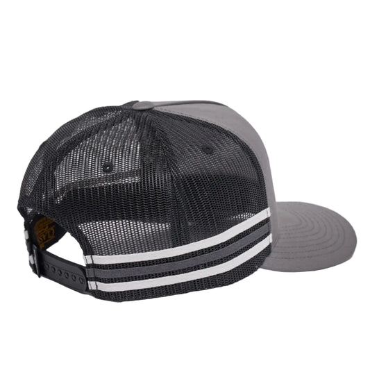 THE MAD HUEYS Such Is Kelly Twill Snapback Trucker Cap - Charcoal