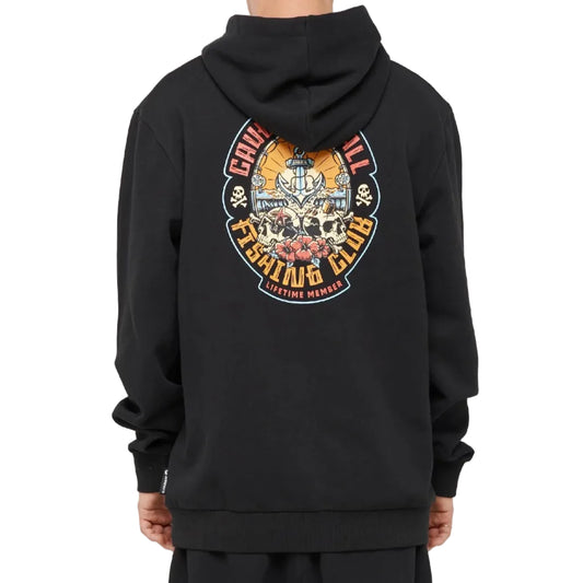 THE MAD HUEYS Caught Fk Skull Hoodie - Black
