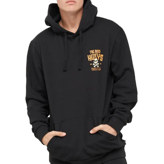 THE MAD HUEYS Caught Fk Skull Hoodie - Black
