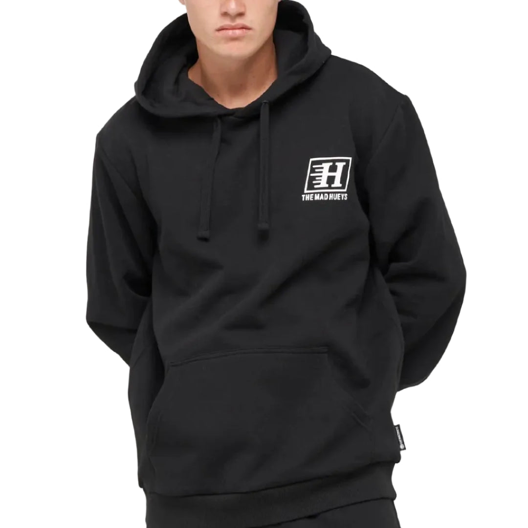 THE MAD HUEYS Parallel Hueys Hoodie - Black