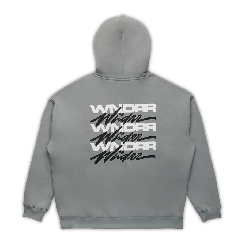 WNDRR Hex Mens Hoodie - Cement Grey