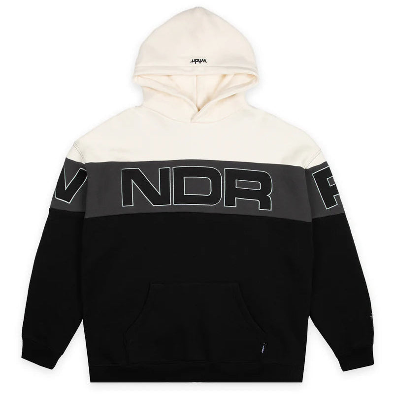 WNDRR Primer Mens Panel Hoodie - White/Black