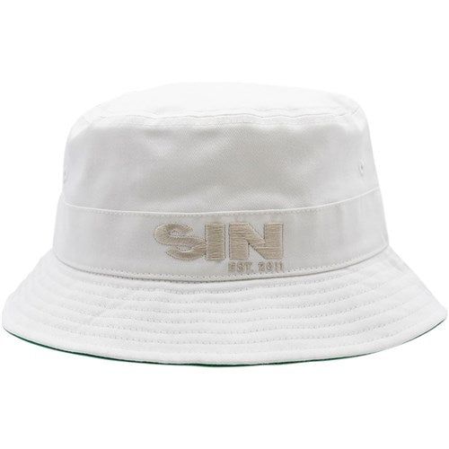 SIN Logo Bucket Hat - White