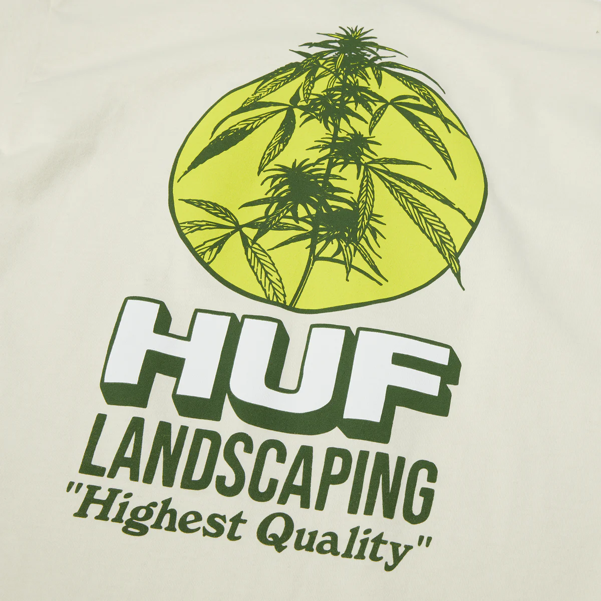 HUF Landscaping Mens Tee - Bone
