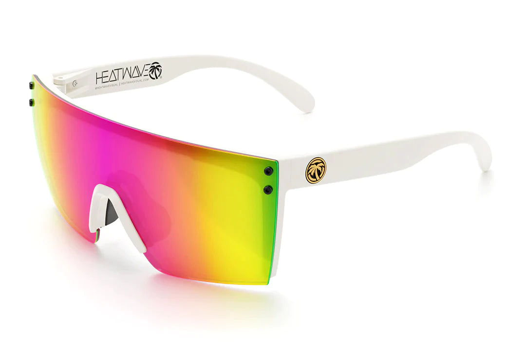 HEATWAVE Lazer Face Sunglasses - White/Savage Spectrum
