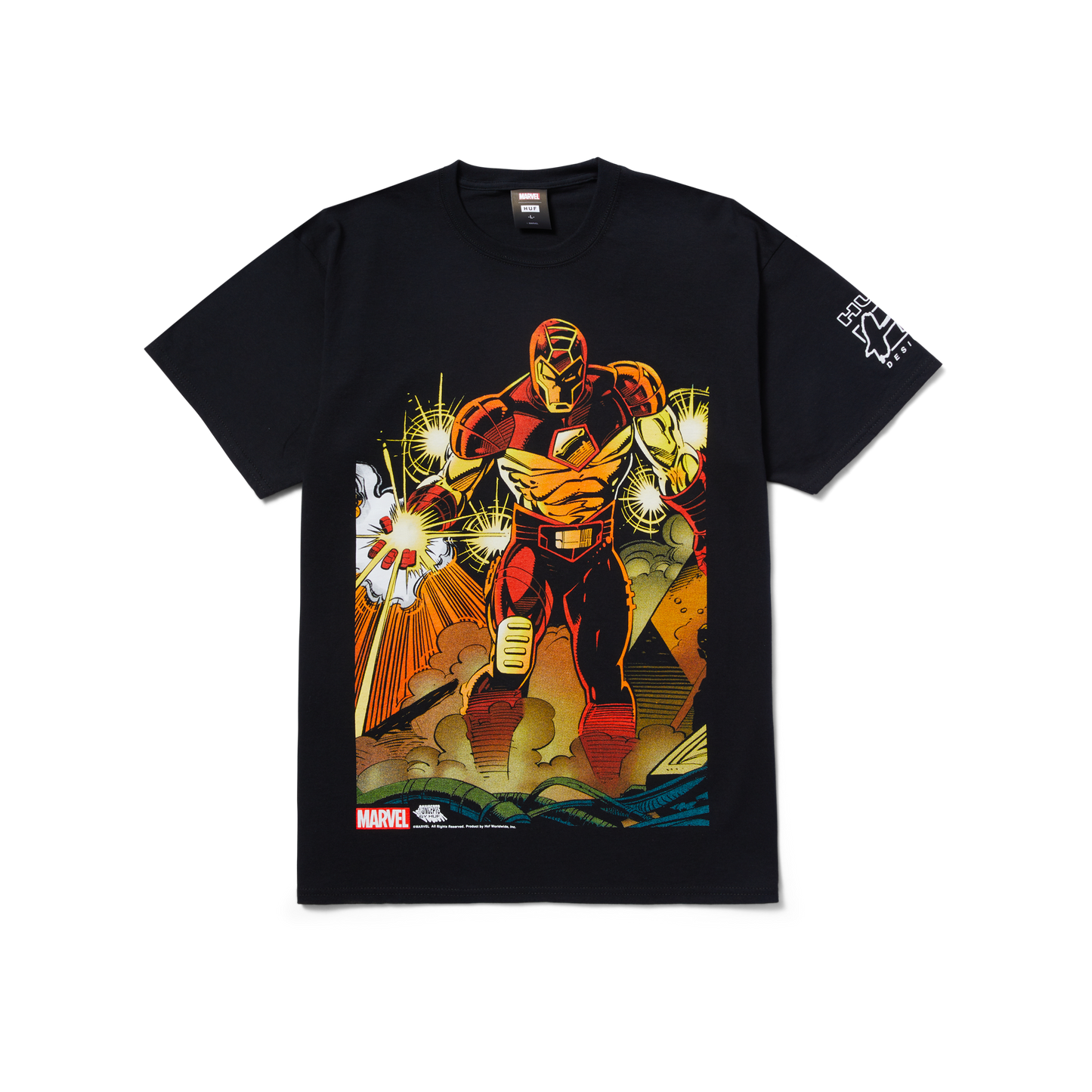 HUF I Am Iron Man Mens Tee - Black