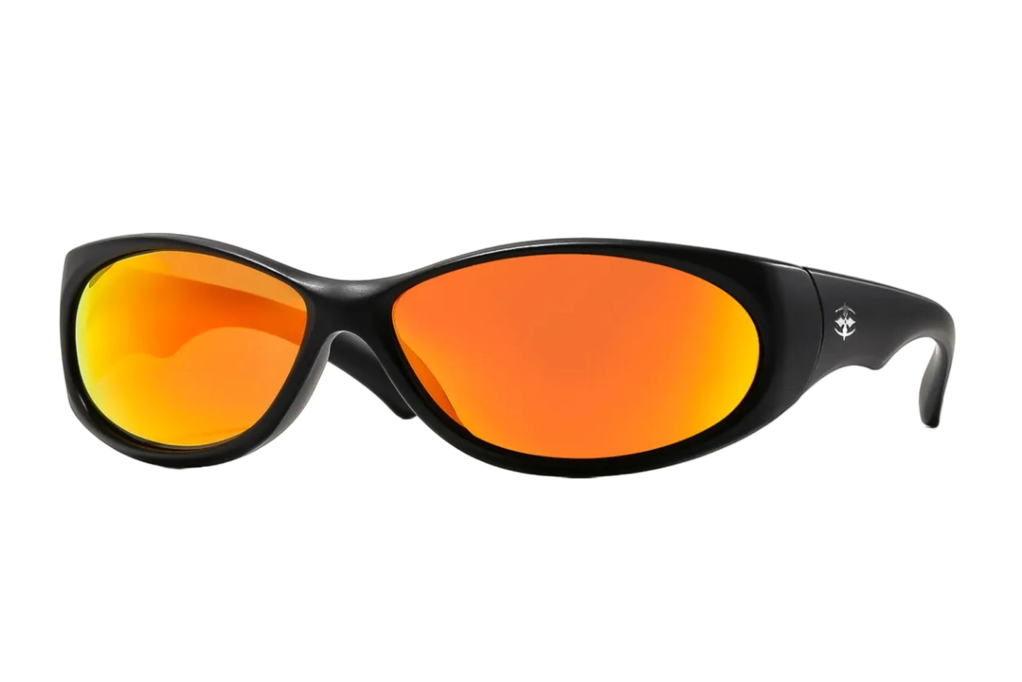 RITUAL VISION Demon Speed Polarised Sunglasses - Matte Black/Reflective Orange