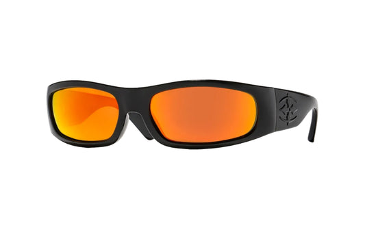 RITUAL VISION Parasite Polarised Sunglasses - Polished Black/Orange Reflective