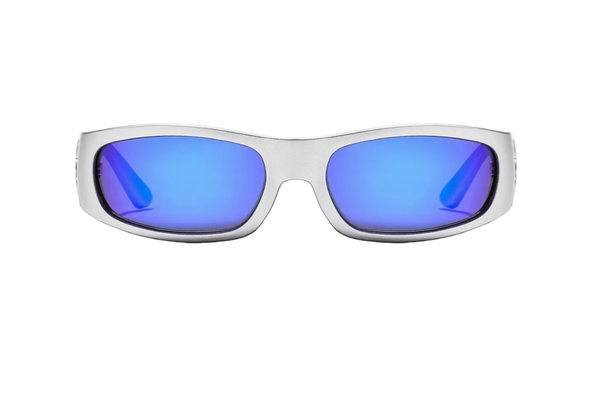 RITUAL VISION Parasite Polarised Sunglasses - Matte Chrome/Blue Reflective