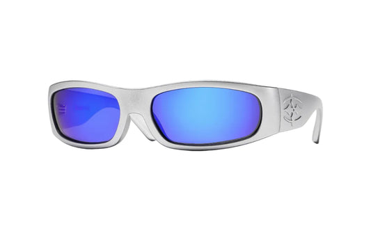 RITUAL VISION Parasite Polarised Sunglasses - Matte Chrome/Blue Reflective